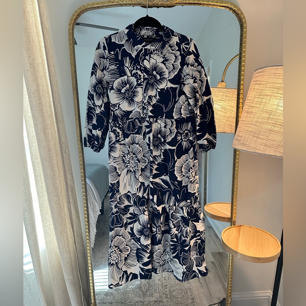 Floral Print Midi Dress